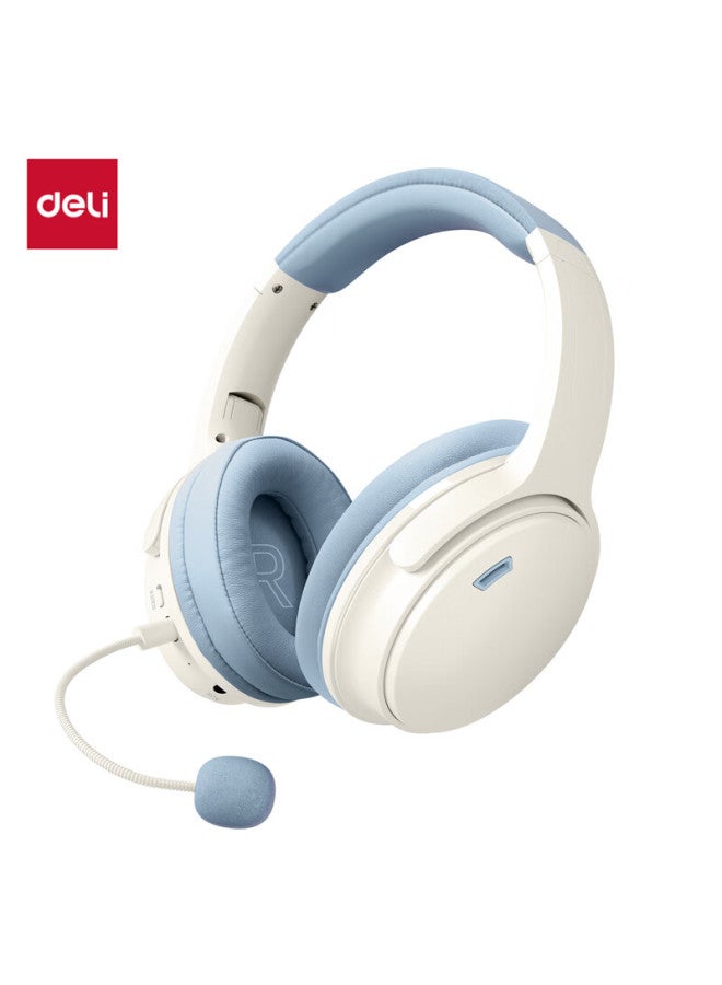 Deli Children's Reading And Recitation Headphone With Back Book Artifact Headset For Kids School Birthday Gift New Year Gift Box Blue Lt606 - Image 1