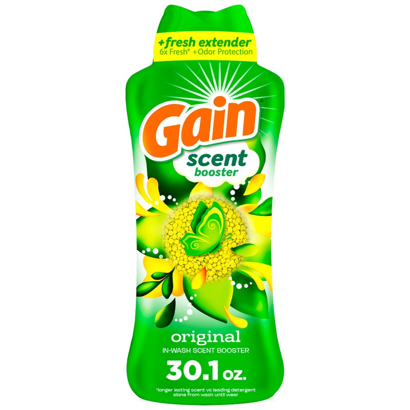 Gain In-Wash Laundry Scent Booster, Original Scent, 30.1 OZ, Fresh Extender + Odor Protection - Image 1