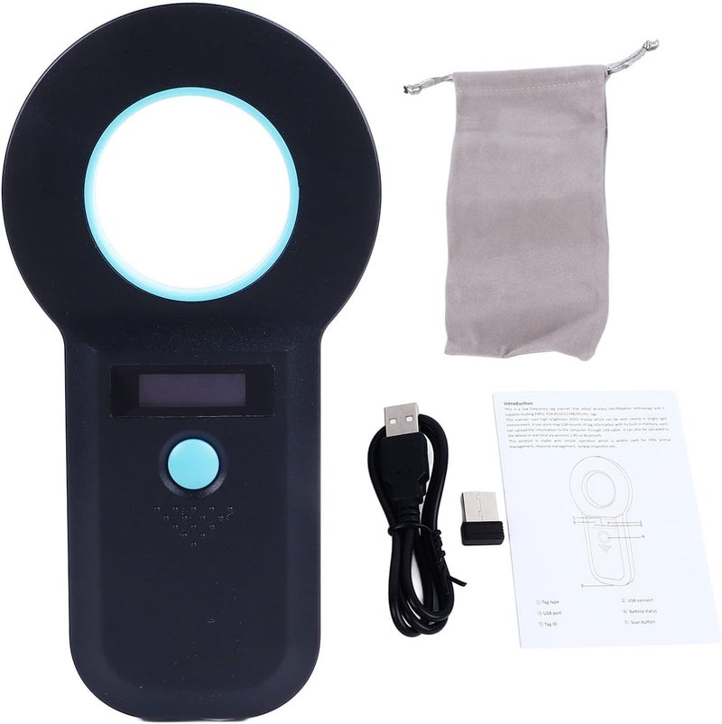 Pet Microchip ID Tag Scanner, Portable Handheld Animal Chip Reader, Multifunctional Device - Efficient Identification, User Friendly Display, Ideal for Veterinary and Animal Care - Image 1