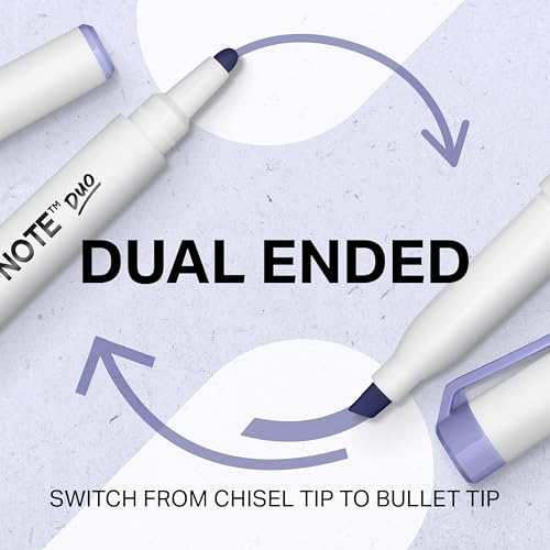 Sharpie SNote Duo DualTip Creative Highlighters Assorted Mild Colors No Bleed Fine and Chisel Tips Includes StandUp Easel 16 Count - Image 3