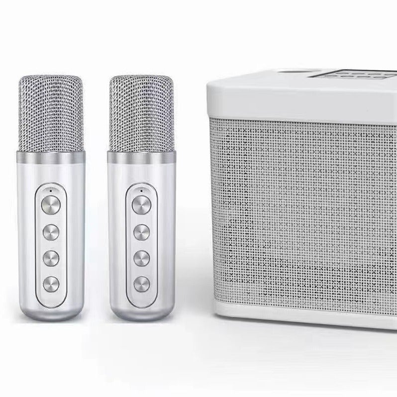 Ys-203 All-In-One Outdoor Family Party Set Karaoke Double Microphone Artifact Wireless Microphone Microphone Bluetooth Stereo - Image 5