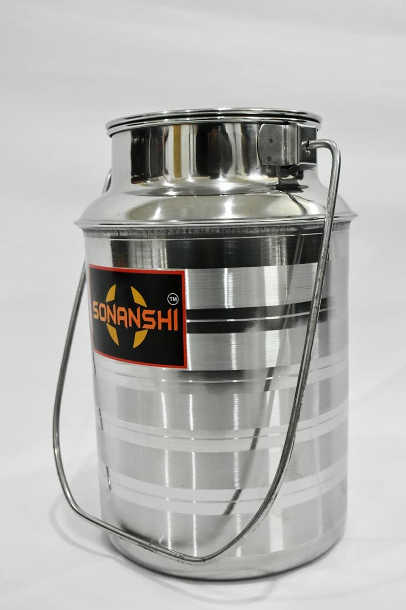 Sonanshi Sonanshi Stainless Steel Milk Container/Barni/Dolchi with LID (2 Litre)  - Image 2