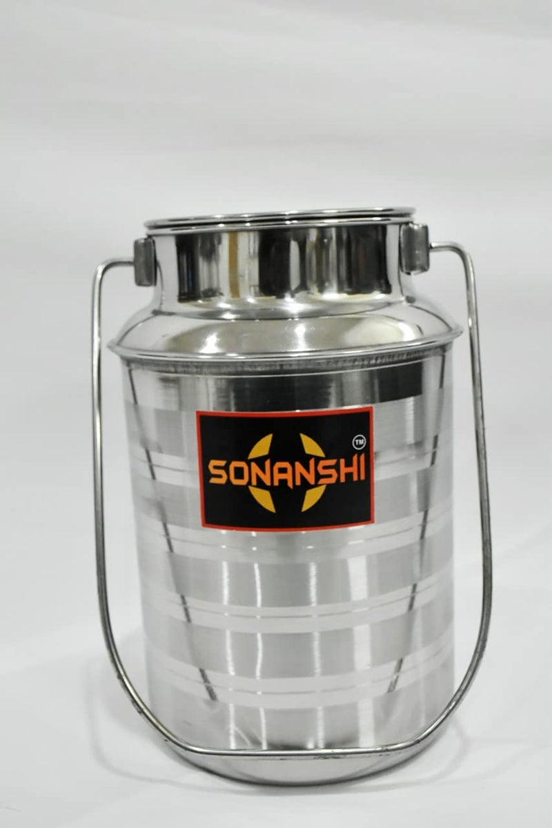 Sonanshi Sonanshi Stainless Steel Milk Container/Barni/Dolchi with LID (2 Litre)  - Image 1