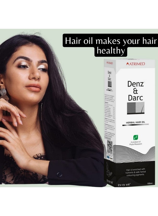 ATRIMED Denz & Darc Hair Oil And Scurfol Antidandruff Shampoo Pack Of 2 (200 Ml) - Image 4