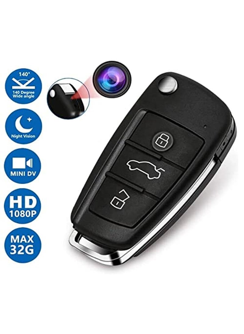 TECHNOVIEW TECHNOVIEW Wired Keychain Camera Full HD 1080p Audio Video Recording Includes Free 32GB SD Card Indoor Outdoor Security Camera Black  - Image 2