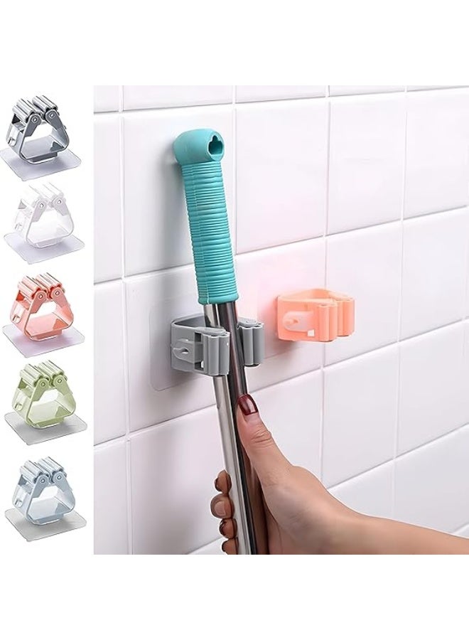 خطاف التخزين-حامل MOP المثبت على الحائط ، تصميم بدون حفر لسهولة التثبيت ، مقطع تخزين متعدد الاستخدامات للتنظيم المنزلي - Image 1