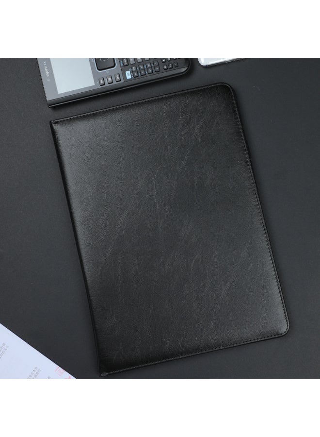 Trnfa Trnfa Tn-b1-03 Business Contract Book/manager Folder/recitation Clip A4 Leather Eight-angle Insert Speech Clip/data File Organizer Clip - Image 1