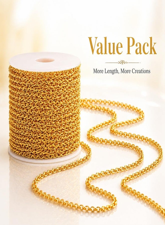 Kumudam Chain Extenders for Necklace, Bracelet, and Anklet, Stainless Steel, Gold and Silver, DIY Jewellery Making (7 Meters) - Image 5