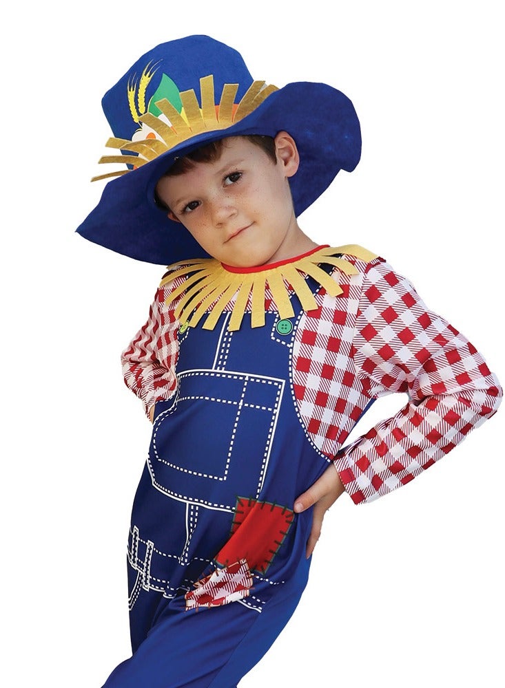 MAD TOYS Scarecrow Boy Book Week and World Book Day, Roleplay Theme Party Child Costumes, Boys Costume Set Ages from 3 to 10 Years - Image 2