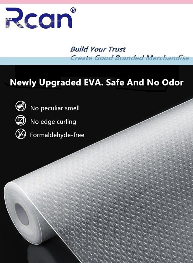 Rcan Shelf Liner Non-Slip Drawer Cabinet Liner Washable Oil-Proof Non-Adhesive Easy to Cut Placemats Durable Stain-Proof Shelf for Kitchen Cabinet Shelves Refrigerator Storage Desks 45x500CM - Image 4
