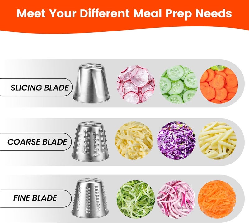 KINGEAGLE Stainless Steel Slicer Shredder Attachment for Kitchenaid Mixers, Cheese Grater & Vegetable Salad Maker Accessories, Dishwasher Safe - Image 2