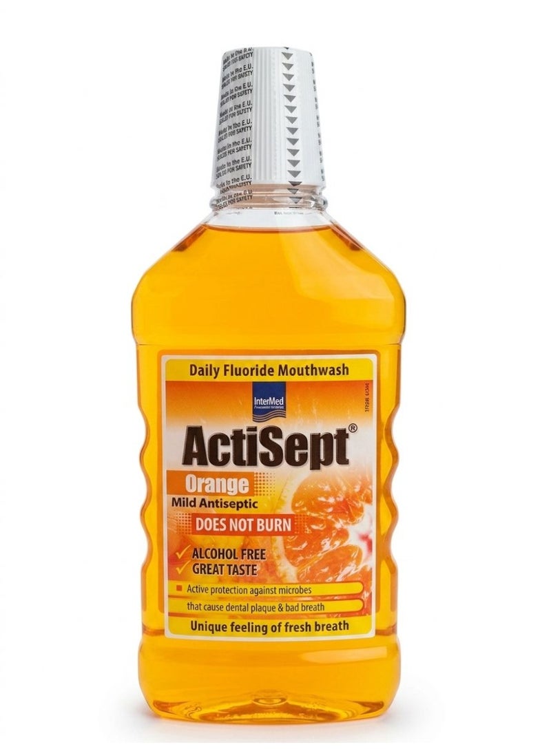 InterMed Actisept Mouth Wash 500ml orange