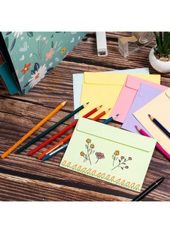 MATICAN Invitation Envelopes 120Pack 4X6 Envelopes For Invitations Pastel Colored Envelopes A4 4 1/4 X 6 1/4 Inches 6 Colors  - Image 3