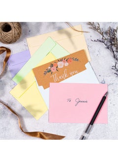 MATICAN Invitation Envelopes 120Pack 4X6 Envelopes For Invitations Pastel Colored Envelopes A4 4 1/4 X 6 1/4 Inches 6 Colors  - Image 2