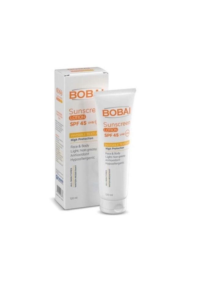 bobai Sunscreen Lotion SPF 45 Invisible Texture - 120ml  - Image 1