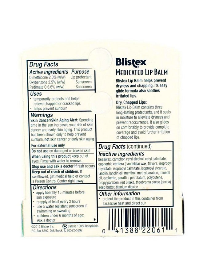 بليستكس مرطب شفاه طبي بعامل حماية من أشعة الشمس 15، 0.15 أونصة (عبوة من 11 قطعة) - Image 4