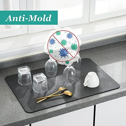 see ever Dish Drying Water Absorbing Mat for Kitchen Utensils Bathroom Products Storage40 60 - Image 4