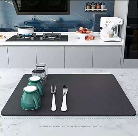 see ever Dish Drying Water Absorbing Mat for Kitchen Utensils Bathroom Products Storage40 60 - Image 2