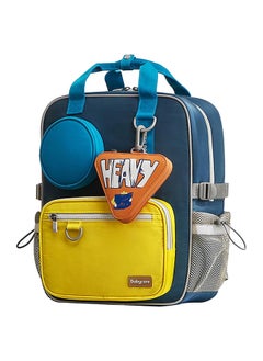 Babycare Babycare - ErgoFit Heavy Kid's Backpack, Ergonomic School Bag – Blue, 15-Inch, Lightweight, Durable, Padded Straps, BPA-Free, Breathable Back Panel, Water-Resistant, Spacious Compartments, Zipper Closure, School Essentials Organizer, Ideal for Kids, Shock-Absorbing Base, Comfortable Fit, Daily Use  - Image 1