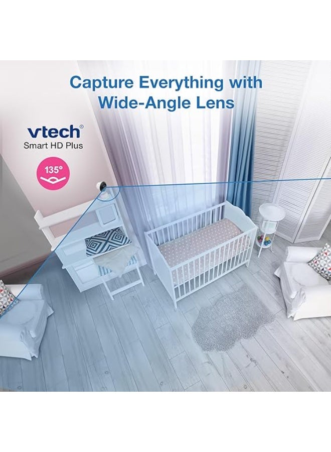 في تك في تيك جهاز مراقبة اطفال ذكي يعمل بالواي فاي، كاميرا مستشعر سيموس 2K، شاشة 5.5 انش HD IPS، رؤية ليلية واضحة بالاشعة تحت الحمراء، خاصية الميل، تكبير 24 مرة، تحدث ثنائي الاتجاه، ضوء ليلي متعدد الالوان - Image 3