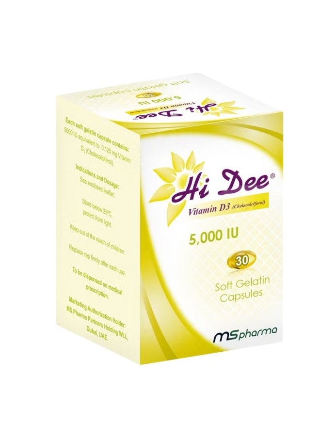 Hi Dee 5000Iu Softgel 30S