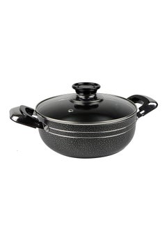 KAWASHI Dutch Oven With Lid Black/Silver/Clear 20cm  - Image 1