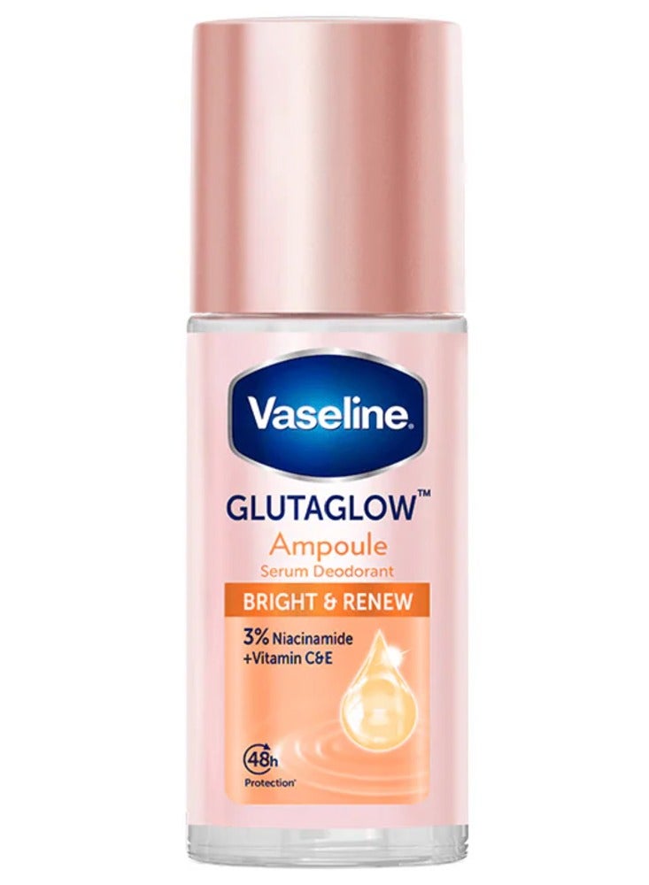 GlutaGlow Ampoule Serum Deodorant Bright & Renew with 3% Niacinamide (45ml)