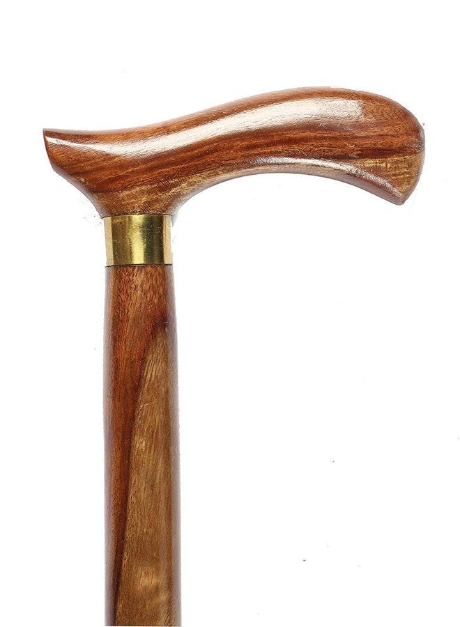 PHYSIQO Walking Stick for Men/Women/Old People(36 Inch) Wooden,Design 9 - Image 1