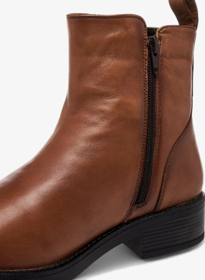 Paprika BROWN Women Leather Ankle Boots for Women | Best Price UAE