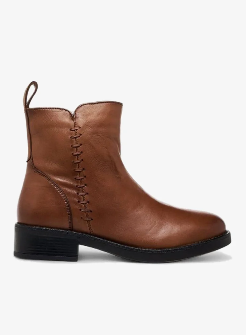 Paprika BROWN Women Leather Ankle Boots for Women | Best Price UAE