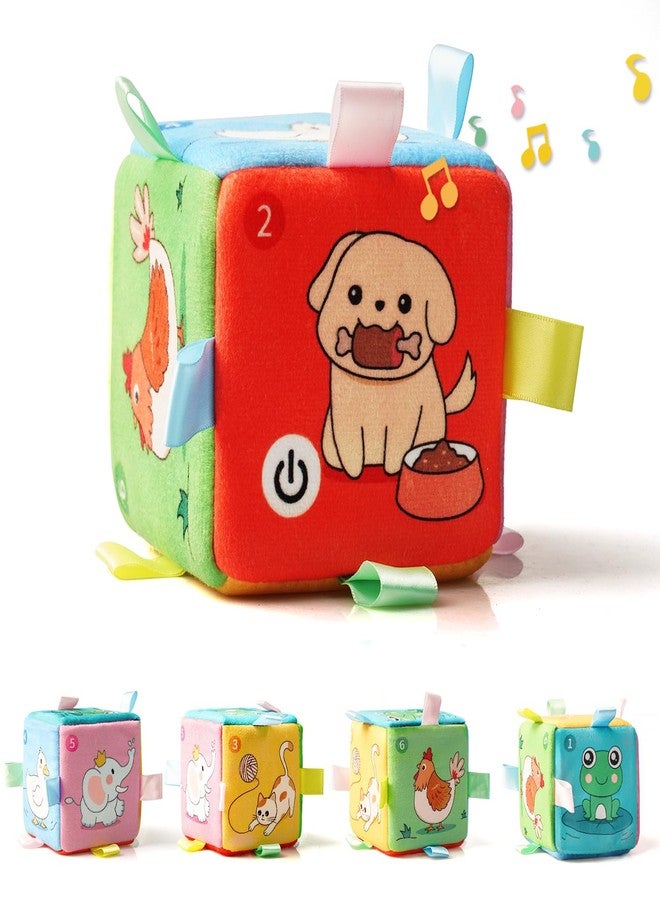 LiKee ألعاب موسيقية م Montessori للأطفال من 0-6 و 6-12 شهرًا، مكعب نشاط مضيء، ألعاب حسية للأطفال من 0 و 3 و 6 و 9 و 12 و 18 شهرًا، هدايا ألعاب أصوات الحيوانات التعليمية للأطفال من 1 و 2 سنوات للبنين والبنات - Image 1