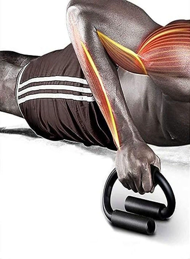 Generic Fitness Pushup Bars - Perfect Push ups Solid Steel Stands Metal Non Slip Push Up Handles Grips for Pushups Home Workout and Exercise Equipment Set - Image 4