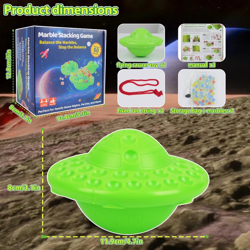 Bangzi Marble Game & Balance Game for Kids - 60 Premium Glass Marbles, Strategy Fun Toy for 1-4 Players, Ready to Play Out of The Box 8 Years Old - Image 5