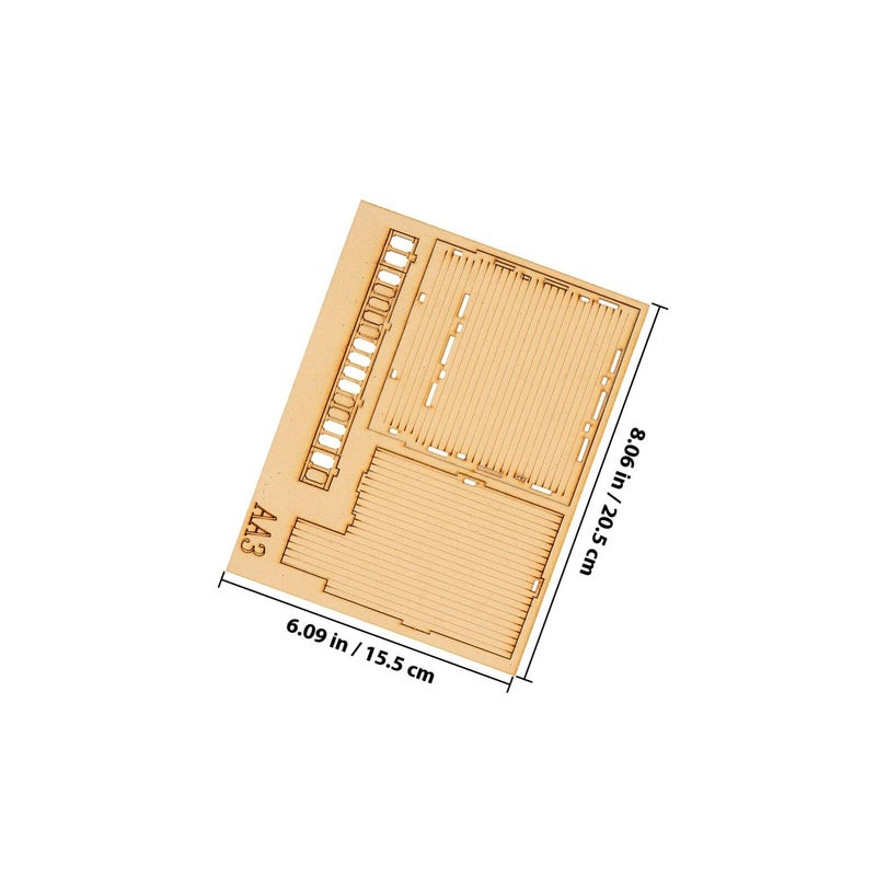 3D Wooden Puzzle DIY Kit Two Level Structure Model Educational Brain Teaser Home Decor - Image 3