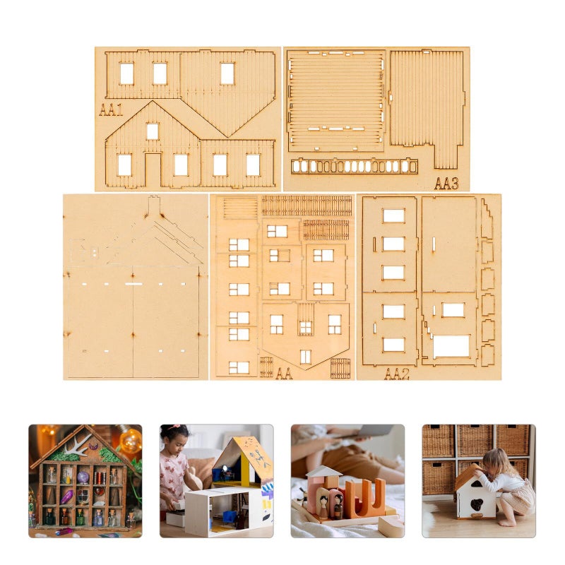 3D Wooden Puzzle DIY Kit Two Level Structure Model Educational Brain Teaser Home Decor - Image 5
