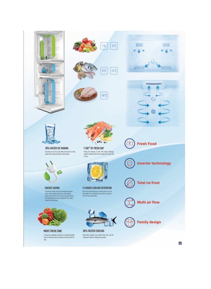 General Goldin - General Goldin 132 Lt 4.6 CF Refrigerator and Freezer, High Quality Noiseless Energy Saving Compressor, Silver - Image 1