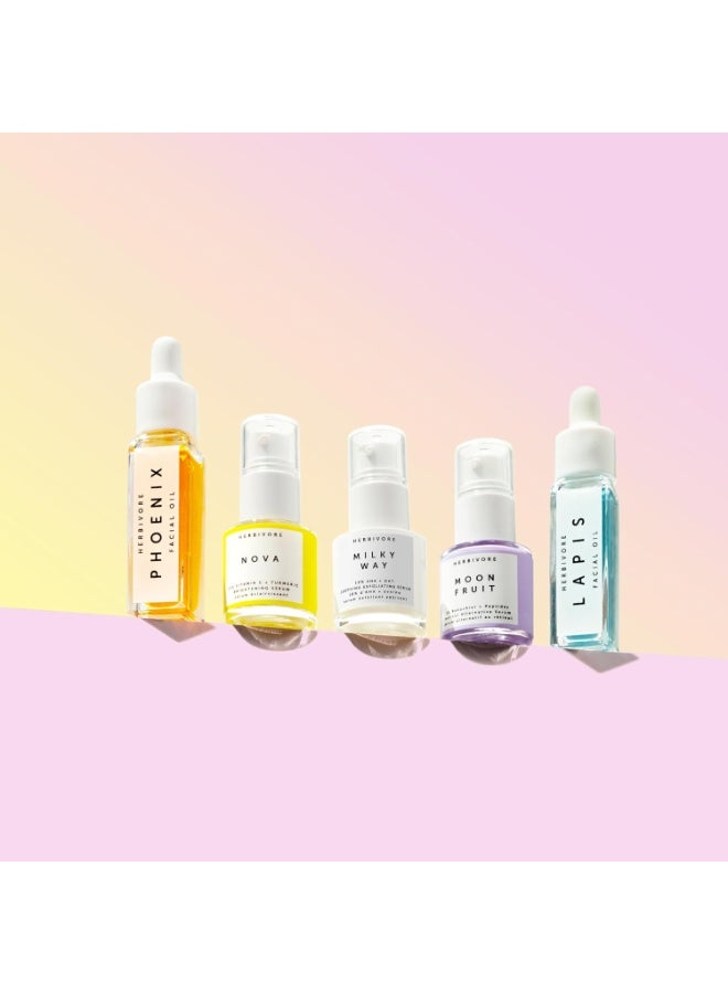 HERBIVORE Rainbow Minis Set - (Serums + Oils Best Sellers Collection), Plant-based, Vegan, Cruelty-free - Image 4