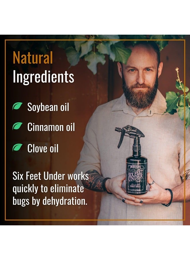 Dr. KILLIGAN'S Six Feet Under Plant Powered Insect Killer Spray | Indoor Natural Pest Control | Flea, Tick, Pantry & Clothing Moths, Ant, & Cockroach | Family Friendly, Pet Safe (24 oz)  - Image 4