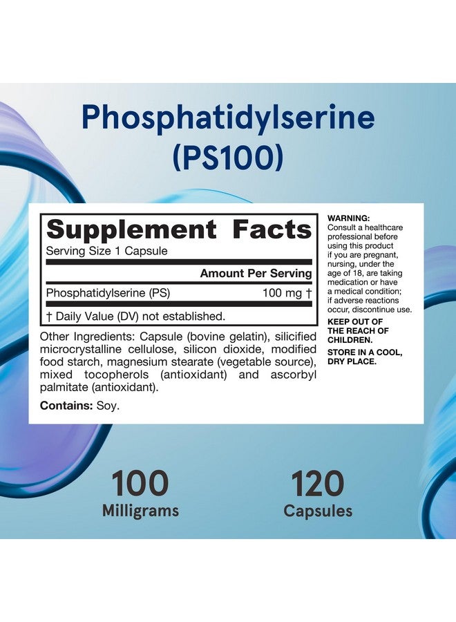 جارو فورملاز فوسفاتيديل سيرين PS100 من جارو فورميولا®، 100 ملغ، مكمل غذائي لصحة الدماغ ودعم الإدراك، 120 كبسولة، تكفي لمدة تصل إلى 120 يومًا - Image 5