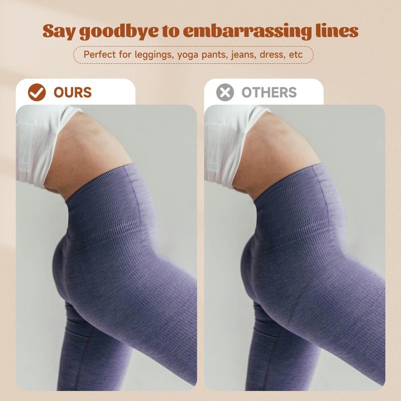 BAMBOO COOL Women's Thongs High Waisted Seamless Moisture-Wicking Breathable Underwear Stretchy Panties Tagless 6 Pack - Image 5