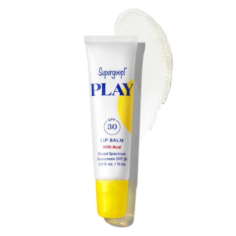 Supergoop PLAY Lip Balm with Acai 05 fl oz SPF 30 PA Broad Spectrum Sunscreen Hydrating Honey Shea Butter Sunflower Seed Oil Great for Active Days