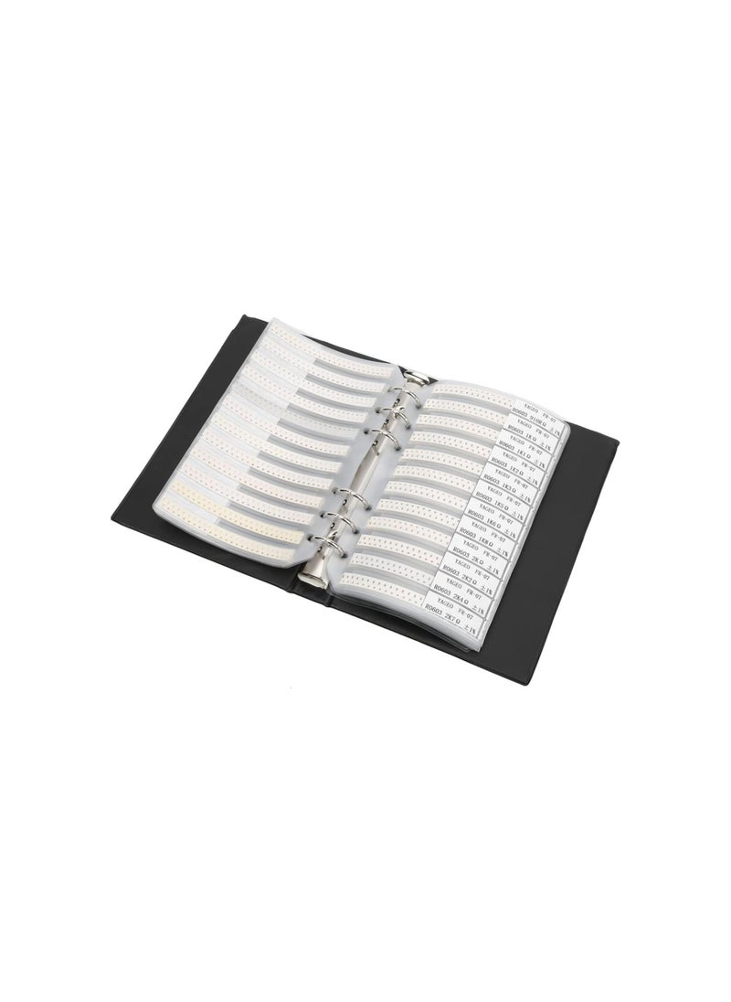 Generic - SMD Resistor Sample Book 170 Value Sample Book Combo Pack 0603 Series Electronic Components Kit 170value x 50pcs 8500pcs Sample Book SMD Assorted Resistors - Image 1