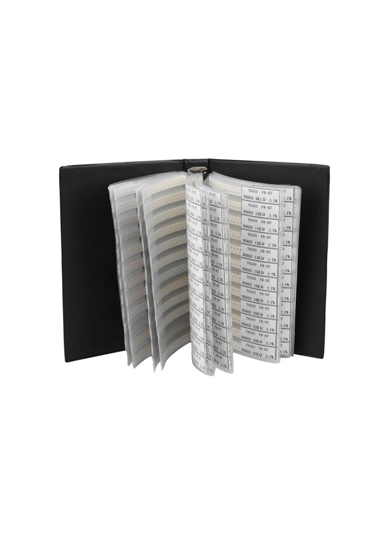 Generic - SMD Resistor Sample Book 170 Value Sample Book Combo Pack 0603 Series Electronic Components Kit 170value x 50pcs 8500pcs Sample Book SMD Assorted Resistors - Image 1