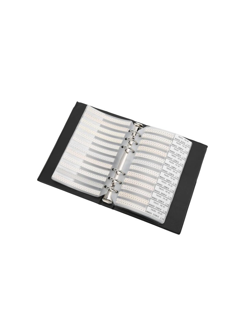 Generic - SMD Resistor Sample Book 170 Value Sample Book Combo Pack 0603 Series Electronic Components Kit 170value x 50pcs 8500pcs Sample Book SMD Assorted Resistors - Image 1
