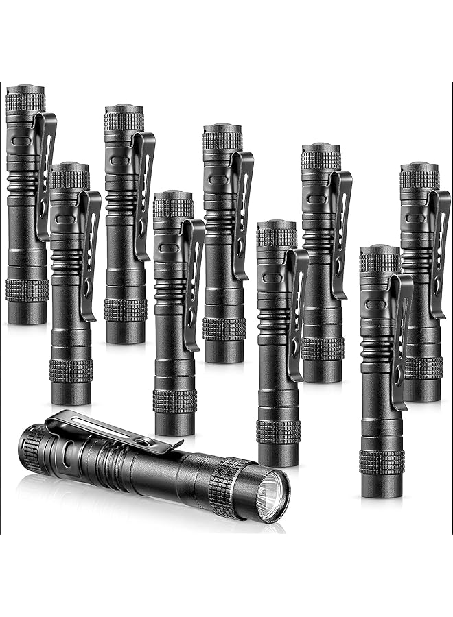S-TOP 10-Pack LED Flashlights - Waterproof Mini Torch for Outdoor Camping & Emergency, Lightweight Handheld Pen Light for Easy Carrying - Image 1