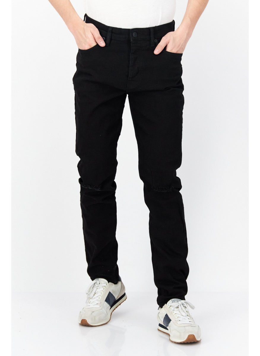 Men Slim Fit Rip Stretchable Jeans, Black - pzsku/ZF208547E12FD0CE5F211Z/45/_/1726109150/89897c05-b390-4b7f-8041-0a8bebdcea17