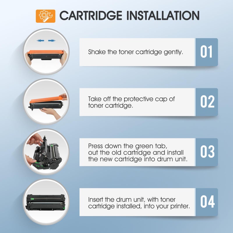 Cool Toner TN227 TN-227BK/C/M/Y High Yield Toner Cartridge 4 Pack:Compatible Replacement for Brother TN 227 TN-227 TN-223BK/C/M/Y TN223 for HL-L3270CDW MFC-L3770CDW HL-L3290CDW MFC-L3750CDW HL-L3210CW Printer - Image 5