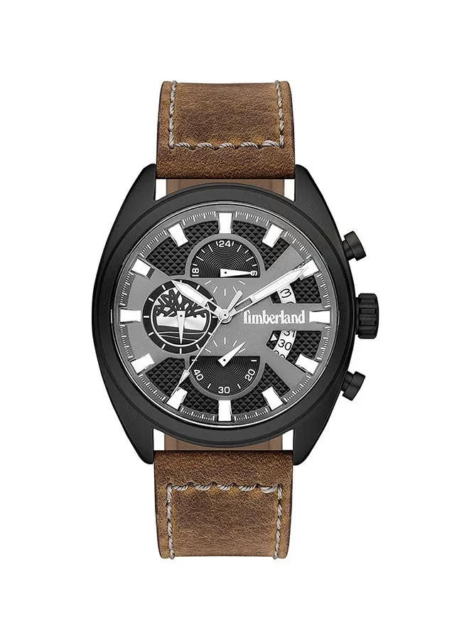 تمبرلاند Seabrook Chronograph Gun Dial Brown Leather Watch For Men