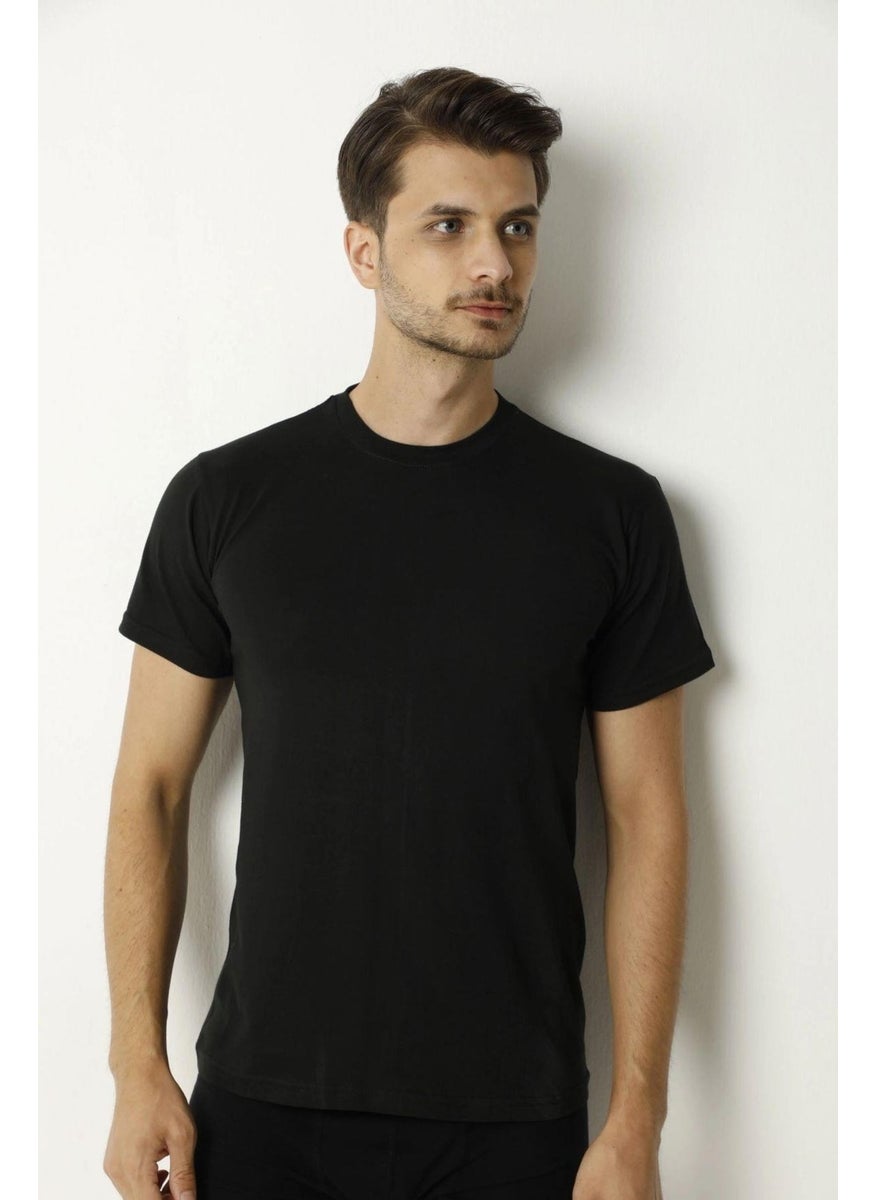 Saran Men's Combed Cotton 100% Cotton Zero Collar Undershirt 3007 - 6 Pieces  - Image 1