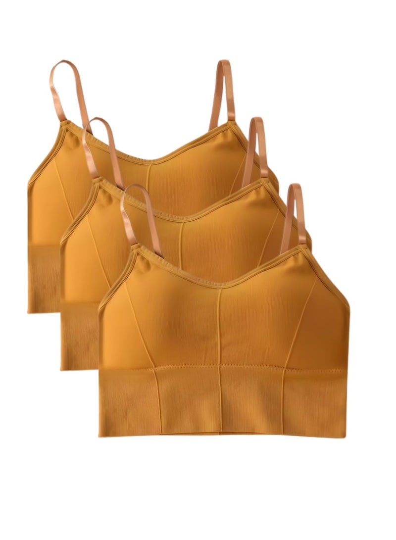 Mysha Women Cotton Padded Bra Combo Pack of 3 | Soft, Comfortable, and Breathable Fabric | Removable Pads, Adjustable Straps for Everyday Wear - Image 1